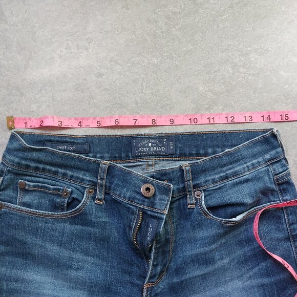 EUC Lucky Brand Sweet Boot 6/28 STRETCH Zip Fly - Picture 11 of 13
